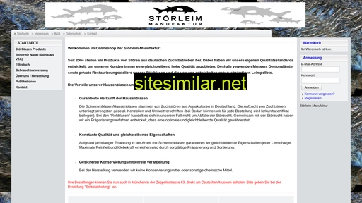 Stoerleim-manufaktur similar sites