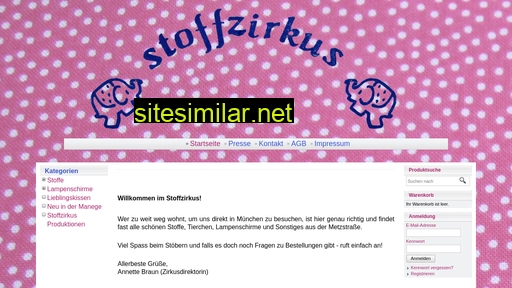 stoffzirkus.de alternative sites