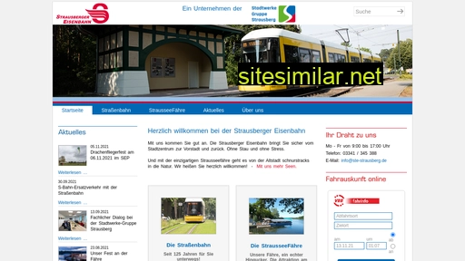strausbergereisenbahn.de alternative sites