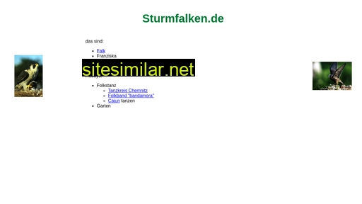 Sturmfalken similar sites