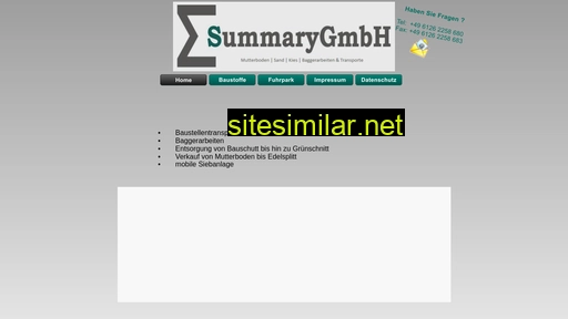 Summary-gmbh similar sites