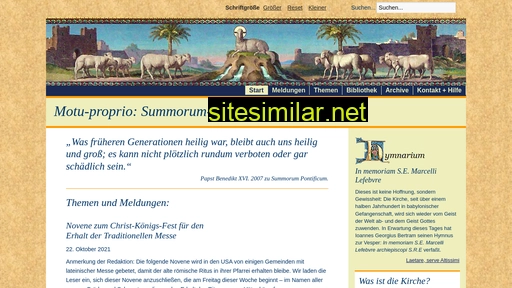 summorum-pontificum.de alternative sites