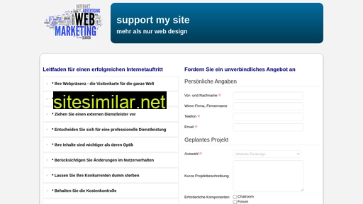 supportmysite.de alternative sites