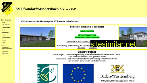 Sv-pfrondorf-mindersbach similar sites