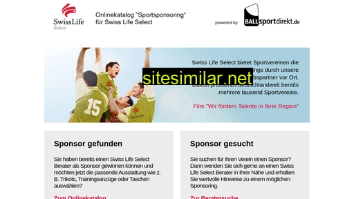 swisslife-select-sponsoring.de alternative sites