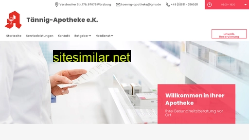 taennig-apotheke-app.de alternative sites