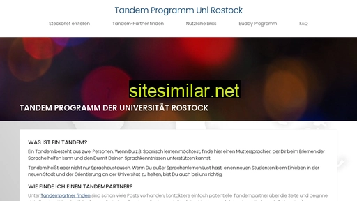 tandem-rostock.de alternative sites