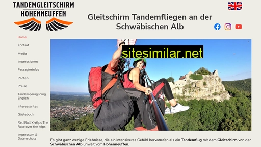 Tandemgleitschirm-hohenneuffen similar sites