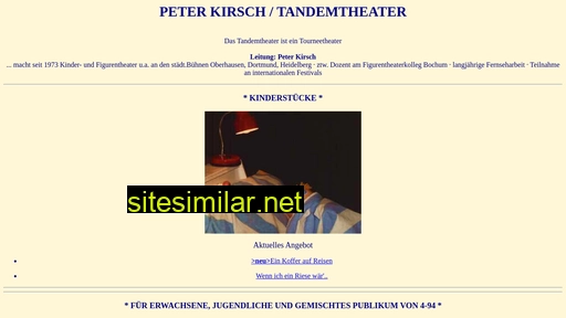 tandemtheater.de alternative sites