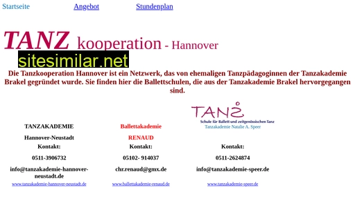 tanzkooperation-hannover.de alternative sites