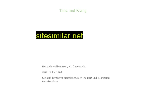 tanz-und-klang.de alternative sites