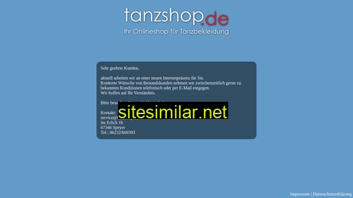 tanzshop.de alternative sites