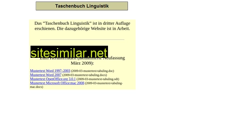 taschenbuch-linguistik.de alternative sites