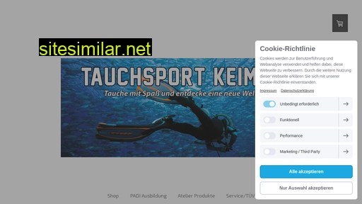 tauchsport-keimes.de alternative sites