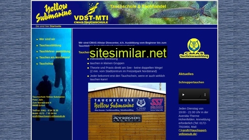 tauchsport-yellowsub.de alternative sites