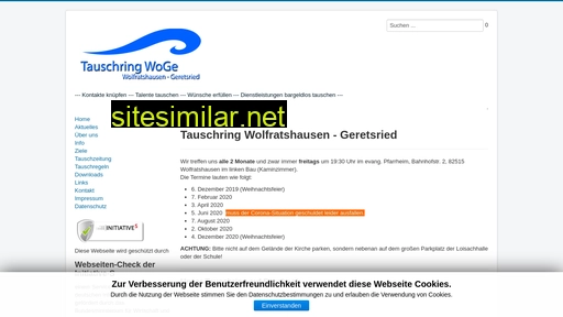 tauschring-woge.de alternative sites
