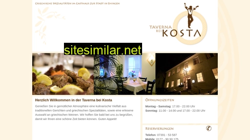 taverna-bei-kosta.de alternative sites