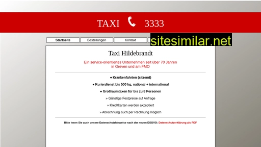 Taxi-hildebrandt similar sites