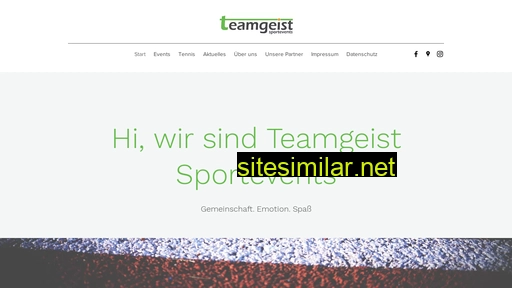 Teamgeist-sportevents similar sites