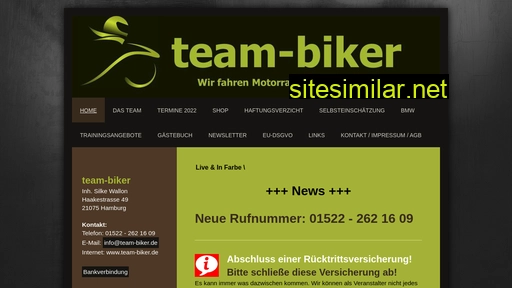 team-biker.de alternative sites