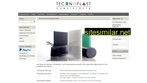 technoplast-onlineshop.de alternative sites