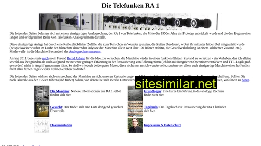 telefunken-ra1.de alternative sites