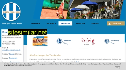 tennisbuchung-hand.de alternative sites