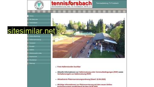 Tennisclubforsbach similar sites