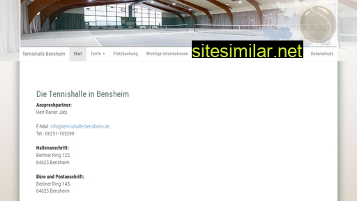 tennishalle-bensheim.de alternative sites