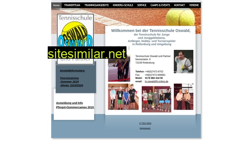 tennisschule-oswald.de alternative sites