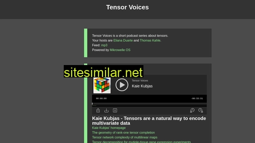tensorvoices.de alternative sites