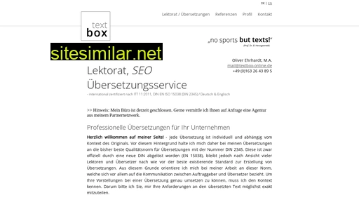 Textbox-online similar sites