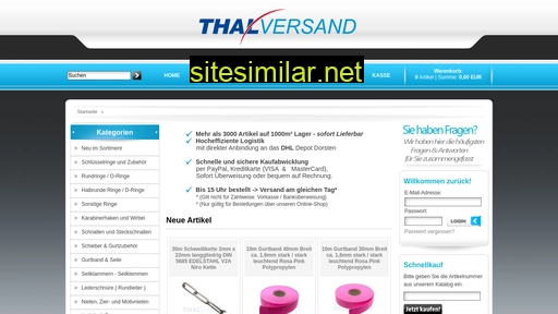 Thal-versand similar sites