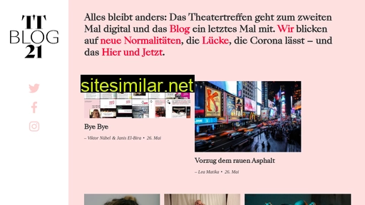 Theatertreffen-blog similar sites