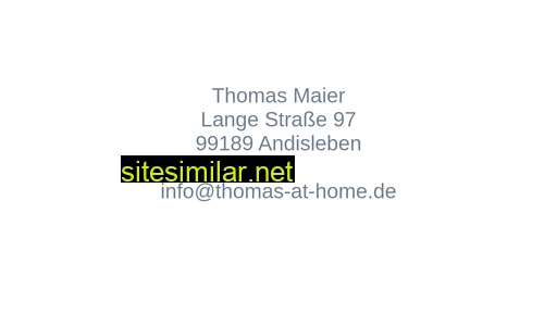 thomas-at-home.de alternative sites