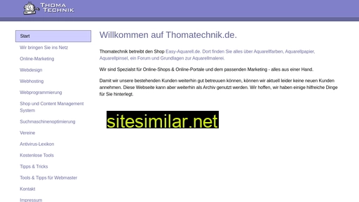 thomatechnik.de alternative sites