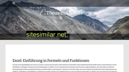 thousand-words.de alternative sites