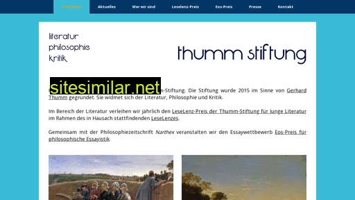 Thumm-stiftung similar sites