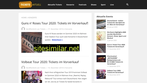 tickets-aktuell.de alternative sites