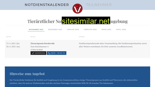 tierarzt-notdienst-krefeld.de alternative sites