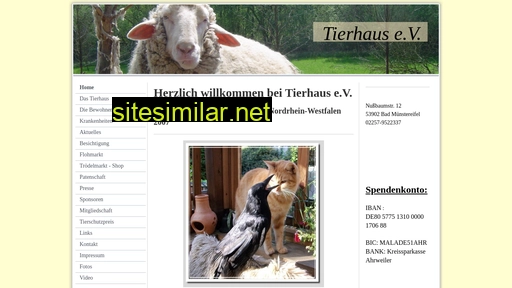 tierhaus-ev.de alternative sites