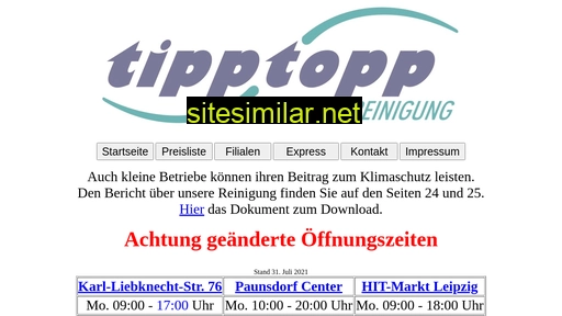Tipptopp-schnellreinigung similar sites