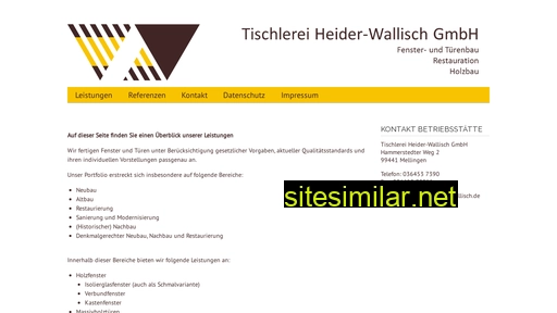 tischlerei-heider-wallisch.de alternative sites