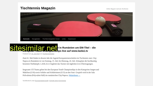 Tischtennis-magazin similar sites