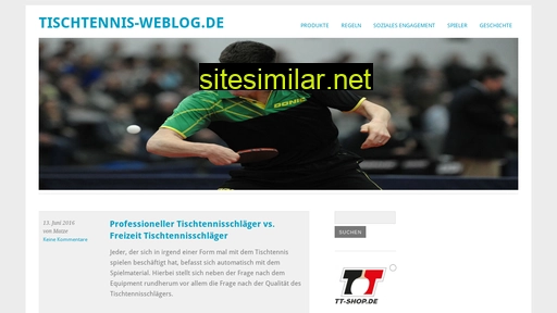 tischtennis-weblog.de alternative sites