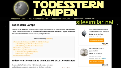 todesstern-lampe.de alternative sites