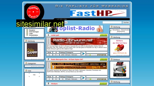toplist-radio.de alternative sites