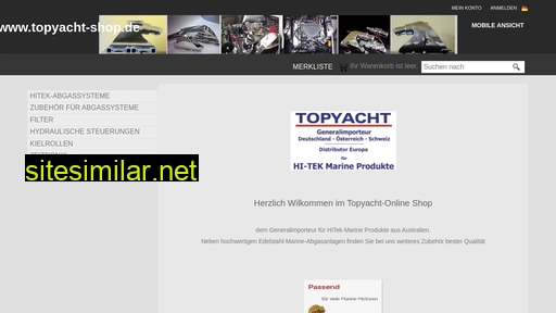 topyacht-shop.de alternative sites