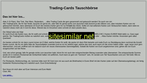 Tradingcardstausch similar sites