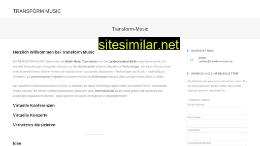 transform-music.de alternative sites